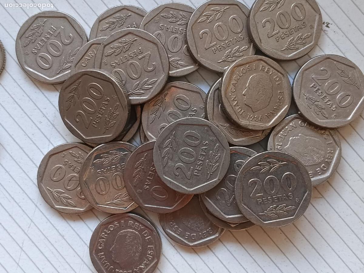 Monedas Juan Carlos I: 25 MONEDAS DE 200 PESETAS