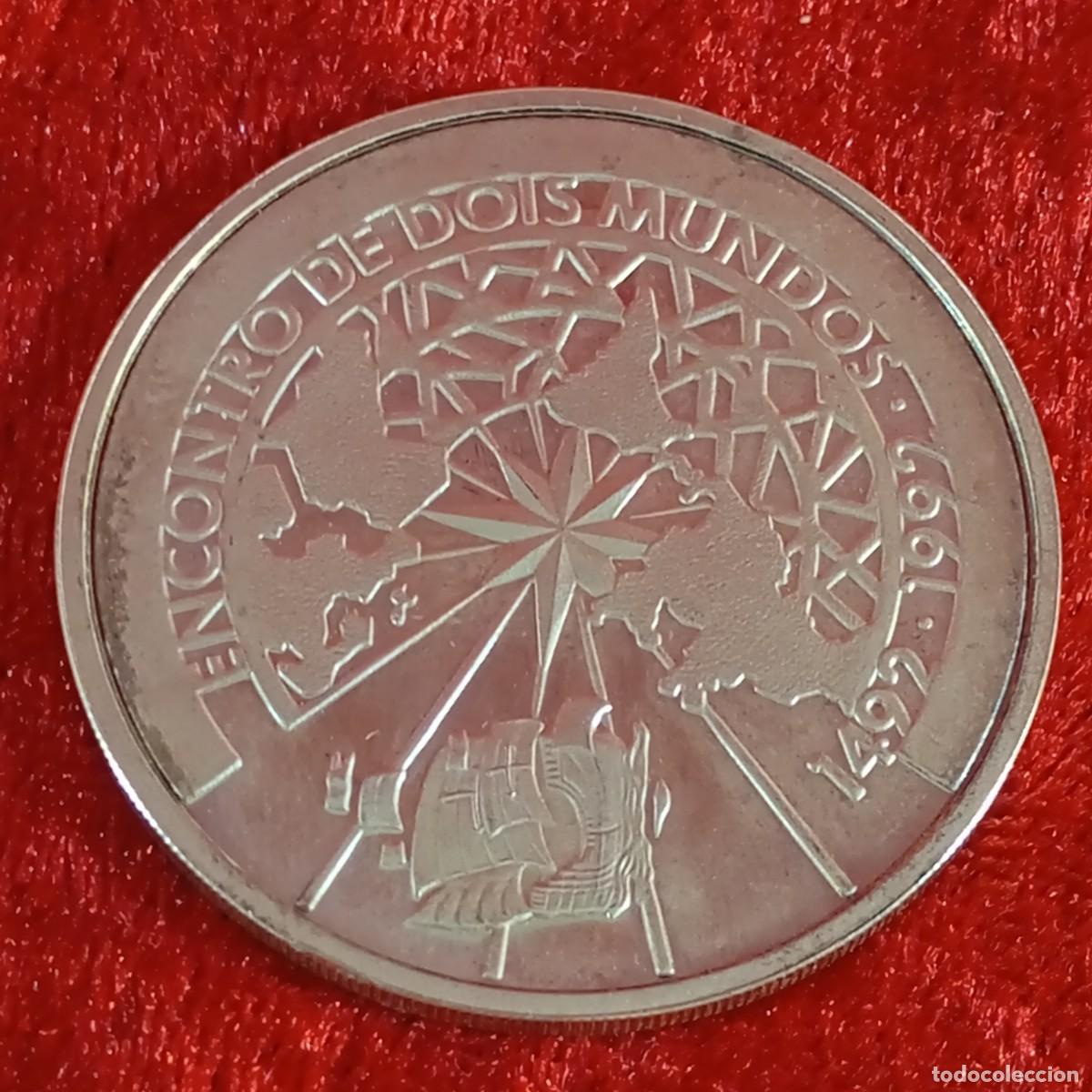 Monedas Juan Carlos I: ENCUENTRO DE DOS MUNDOS 1492-1992 - BRASIL 500 CRUZEIROS - 1991 - 27 G - PLATA - INVERSI&Oacute;N / 15