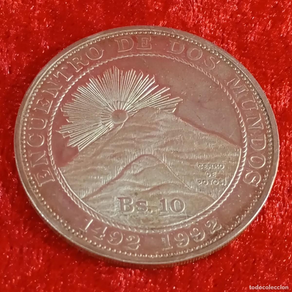 Monedas Juan Carlos I: ENCUENTRO DE DOS MUNDOS 1492-1992 - REPUBLICA DE BOLIVIA - 1991 - 27 G PLATA - INVERSI&Oacute;N / 21