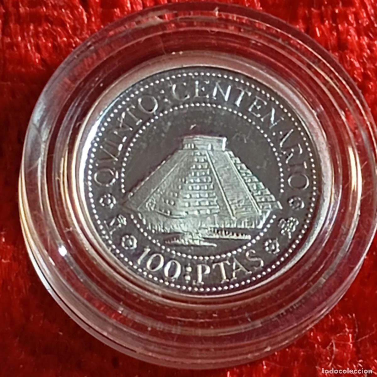 Monedas Juan Carlos I: MONEDA PLATA - QUINTO CENTENARIO - 1989 - ESPA&Ntilde;A - 100 PTAS - 1,68 GRAMOS PLATA / 62