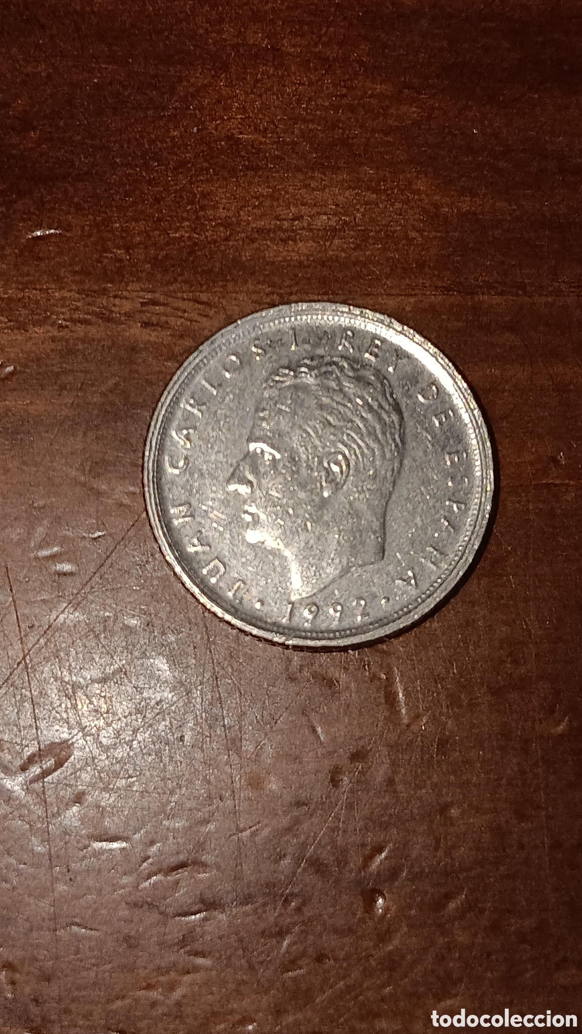 Monedas Juan Carlos I: 10 pts Rey Juan Carlos. Error acu&ntilde;acion