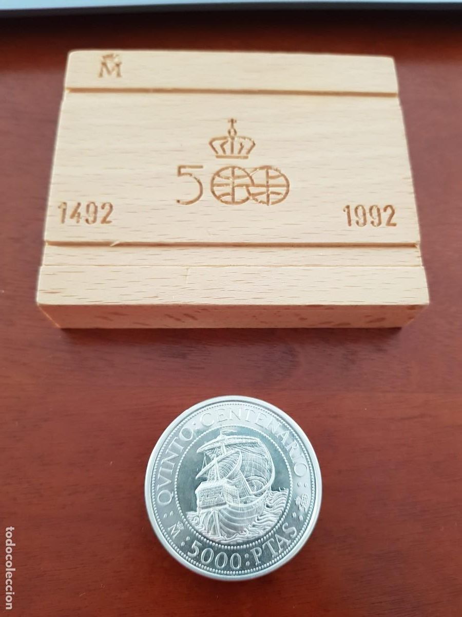 Monedas Juan Carlos I: ESPA&Ntilde;A-JUAN CARLOS-5000 PESETAS-1989-QUINTO CENTENARIO