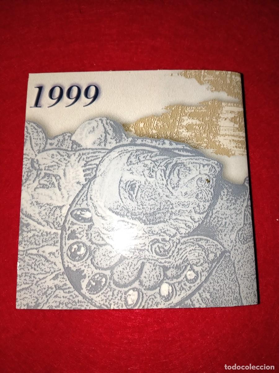 Monedas Juan Carlos I: 1999 Xacobeo Espa&ntilde;a 2000 pesetas pelegrino cartera numerada FNMT