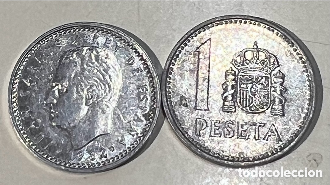 Monedas Juan Carlos I: Moneda. Espa&ntilde;a. Juan Carlos I. 1 Peseta. 1982.