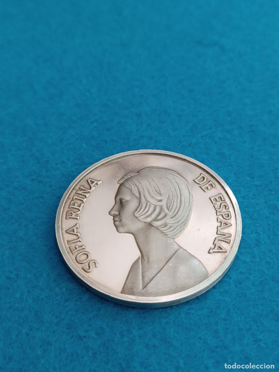 Monedas Juan Carlos I: Moneda plata Reina Sof&iacute;a