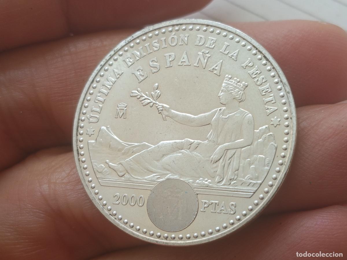 Monedas Juan Carlos I: 2000 pesetas de plata de 2001