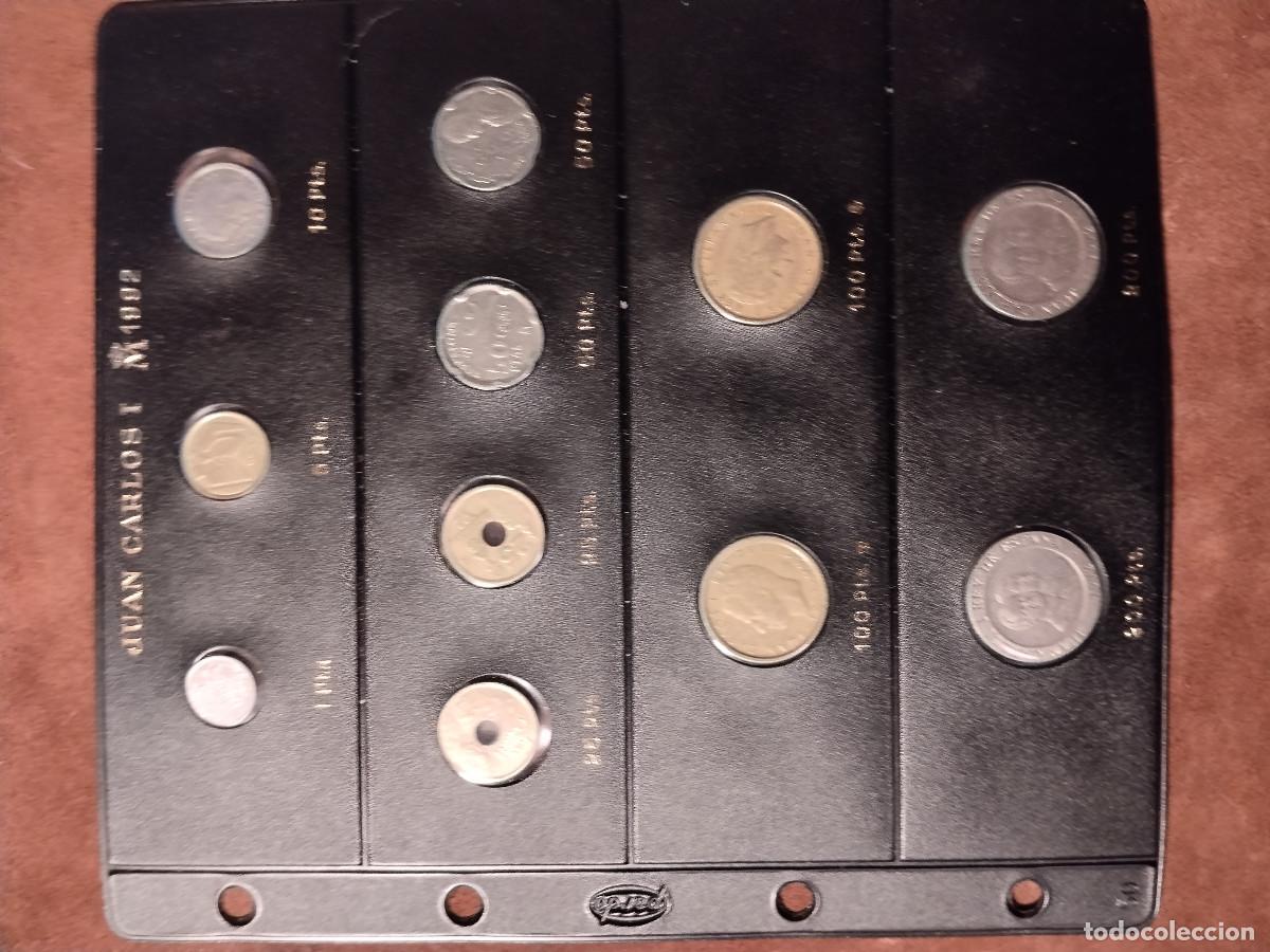 Monedas Juan Carlos I: Lote monedas Juan Carlos I &ndash; A&ntilde;o 1992 &ndash; Set completo en hoja