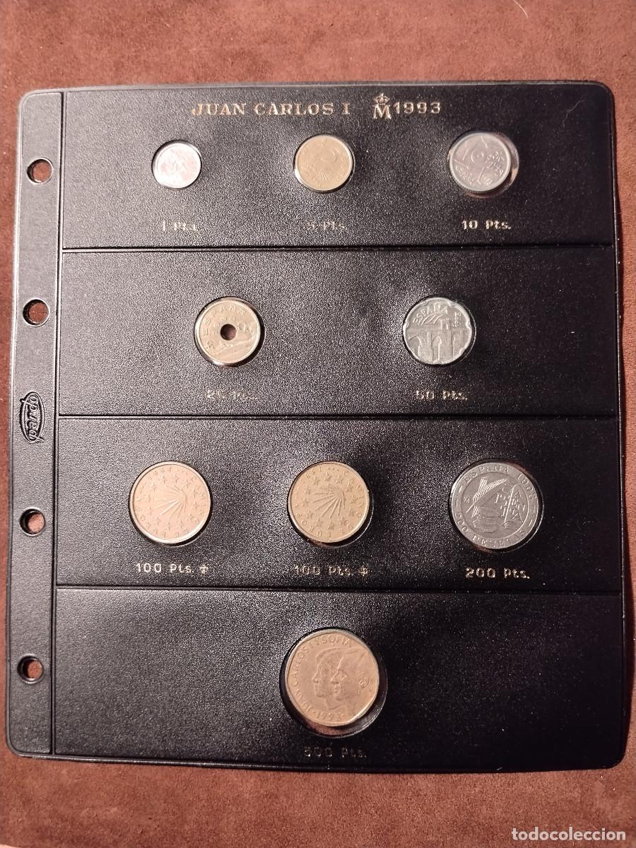Monedas Juan Carlos I: Lote completo monedas Espa&ntilde;a 1993 &ndash; Juan Carlos I &ndash; Pesetas &ndash; Estuche original