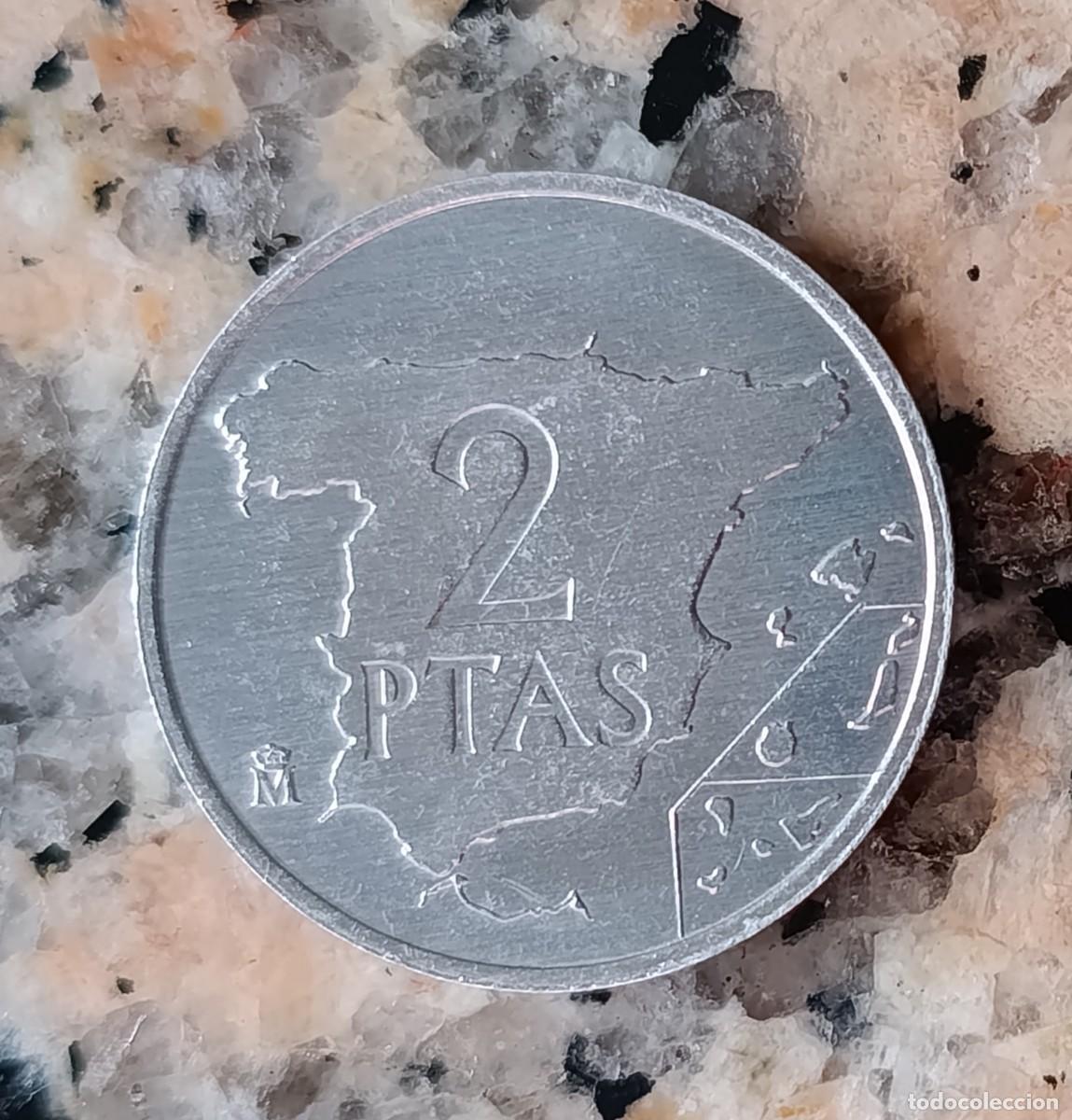 Monedas Juan Carlos I: Monedas de Juan Carlos I, 2 pesetas del a&ntilde;o 1982 y 1984 sin circular