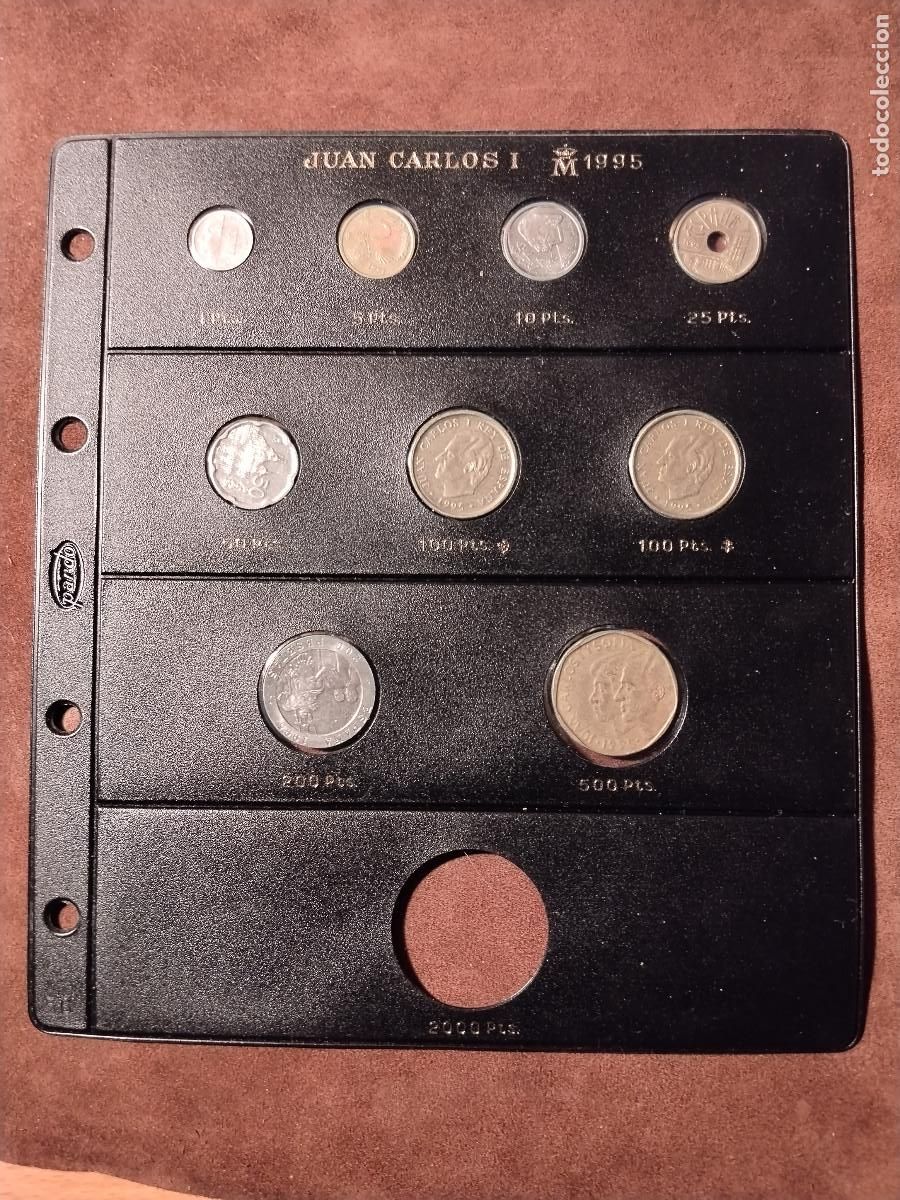Monedas Juan Carlos I: Estuche monedas Juan Carlos I (Dardo, 1995) &ndash; Colecci&oacute;n pesetas