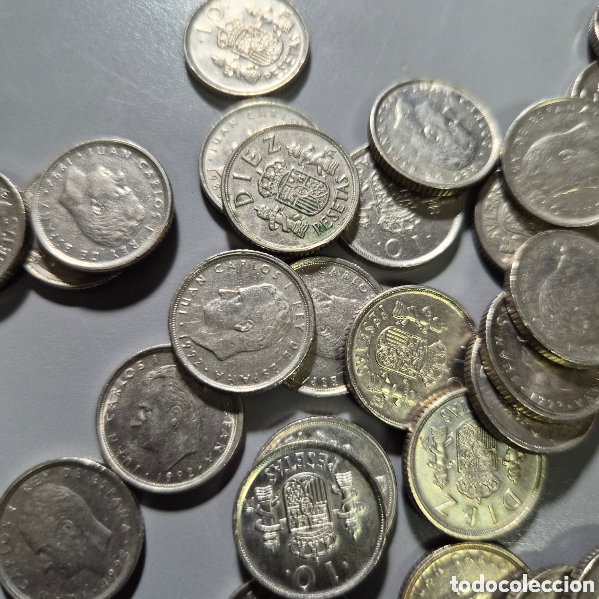 Monedas Juan Carlos I: Lote de 35 monedas de 10 pesetas Espa&ntilde;a
