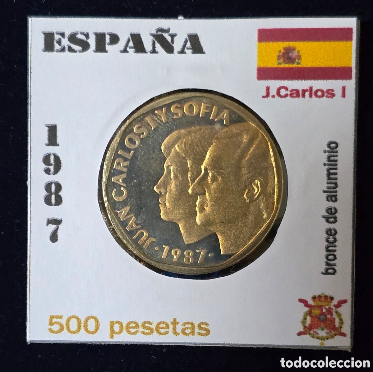 Monedas Juan Carlos I: Espa&ntilde;a 500 Pts 1987 Sin Circular