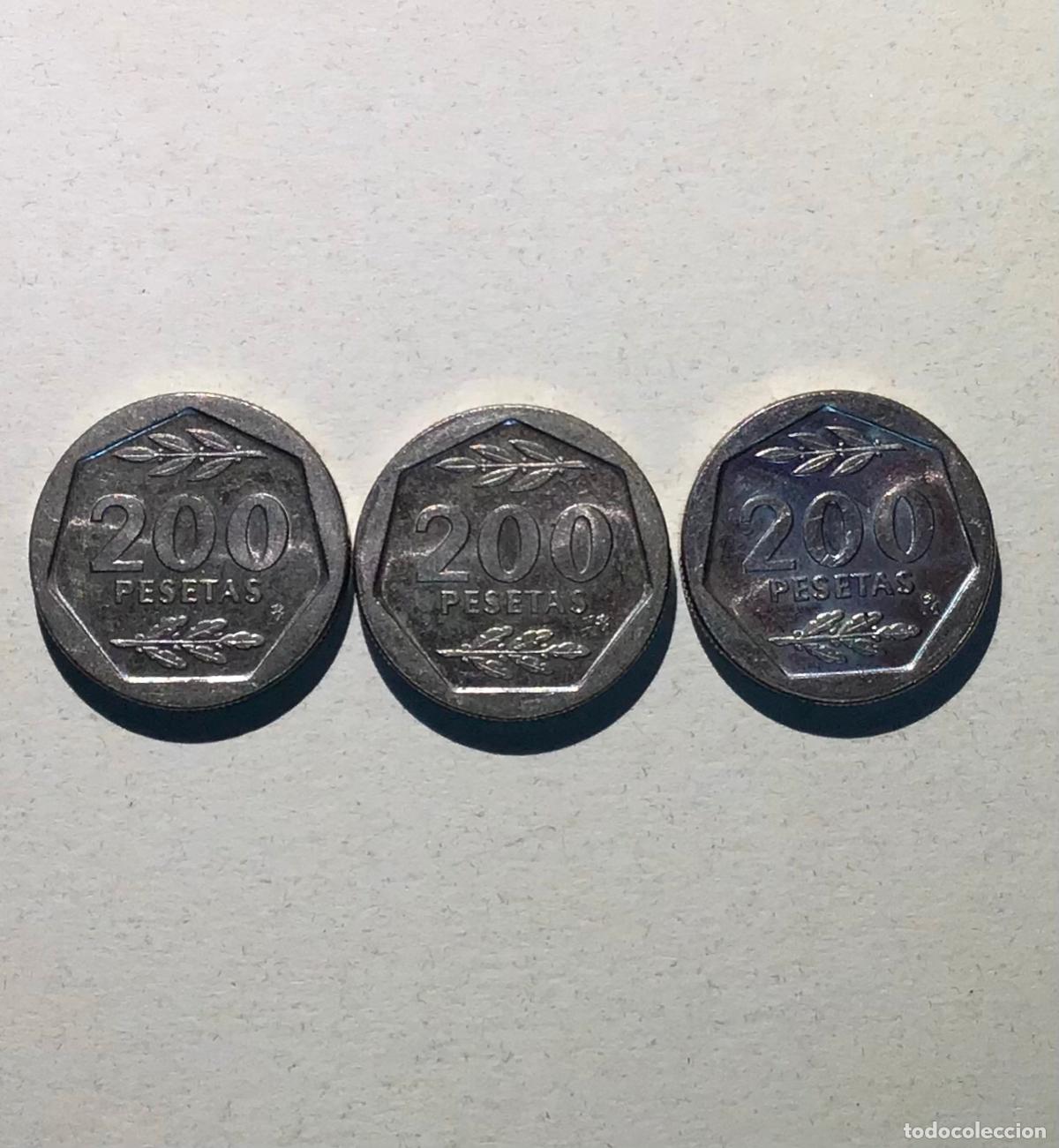 Monedas Juan Carlos I: MONEDAS DE 200 PESETAS, 1986 y 87