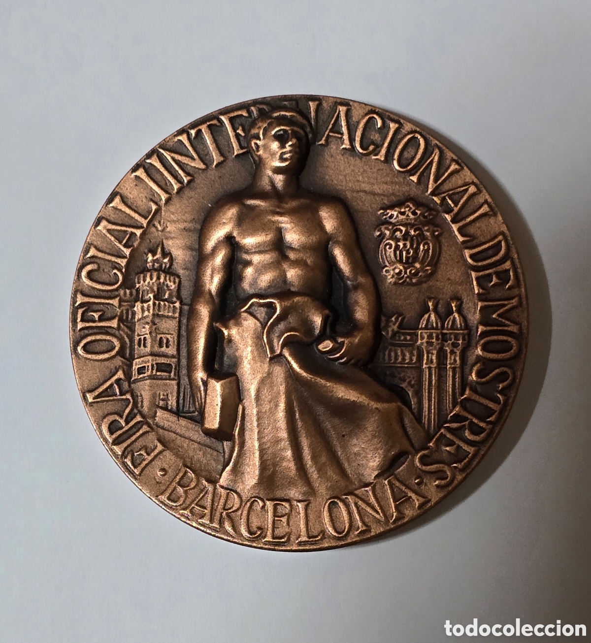 Monedas Juan Carlos I: Medalla Bronce Centenario Fira de Barcelona