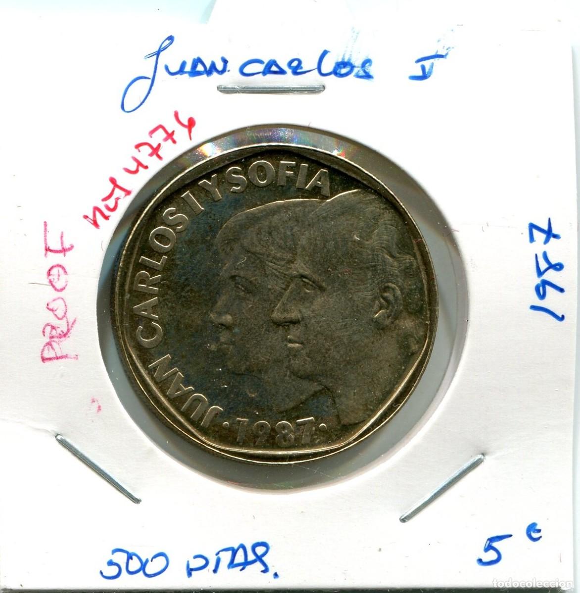 Monedas Juan Carlos I: 500 PESETAS JUAN CARLOS I A&Ntilde;O 1987 ( PROOF ) ( MES4776 )