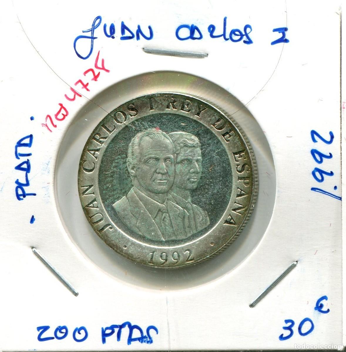 Monedas Juan Carlos I: 200 PESETAS JUAN CARLOS I A&Ntilde;O 1992 ( PLATA ) ( MES4778 )