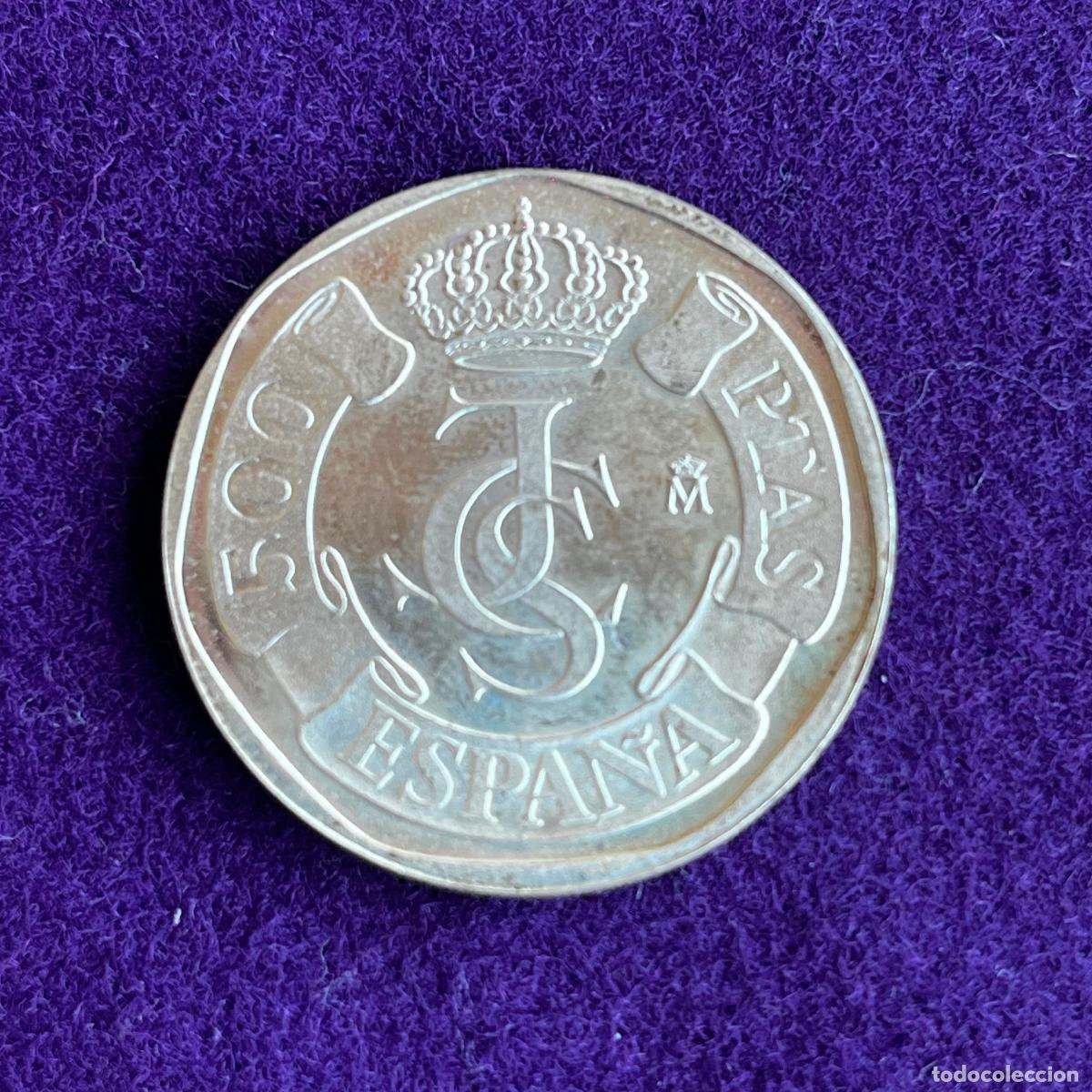 Monedas Juan Carlos I: MONEDA PRUEBA EN PLATA DE 925. REVERSO. 500 PESETAS DE 1987. PROOF. ORIGINAL. 12,50GR.