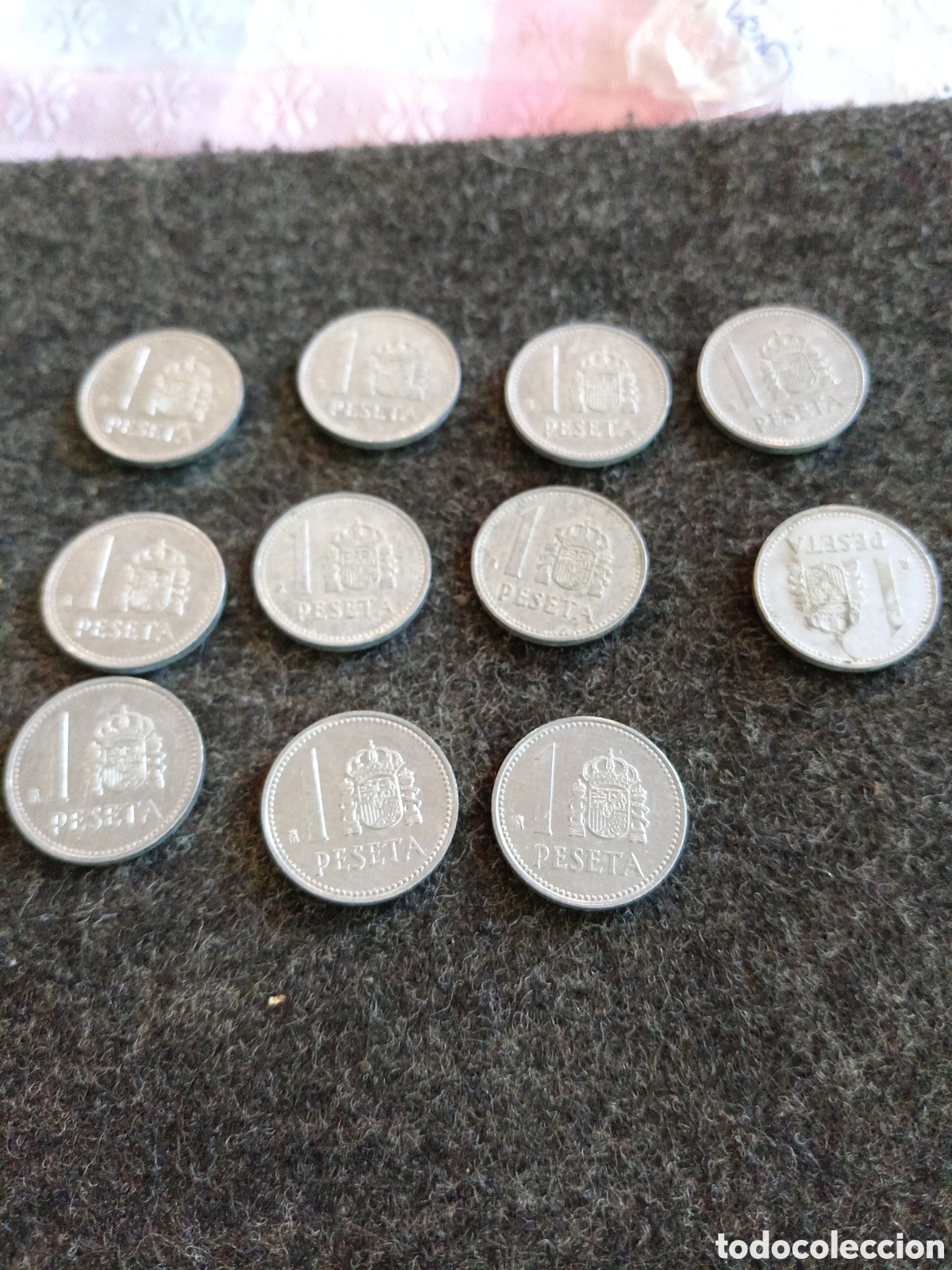 Monedas Juan Carlos I: Lote de monedas de 1 peseta Espa&ntilde;a
