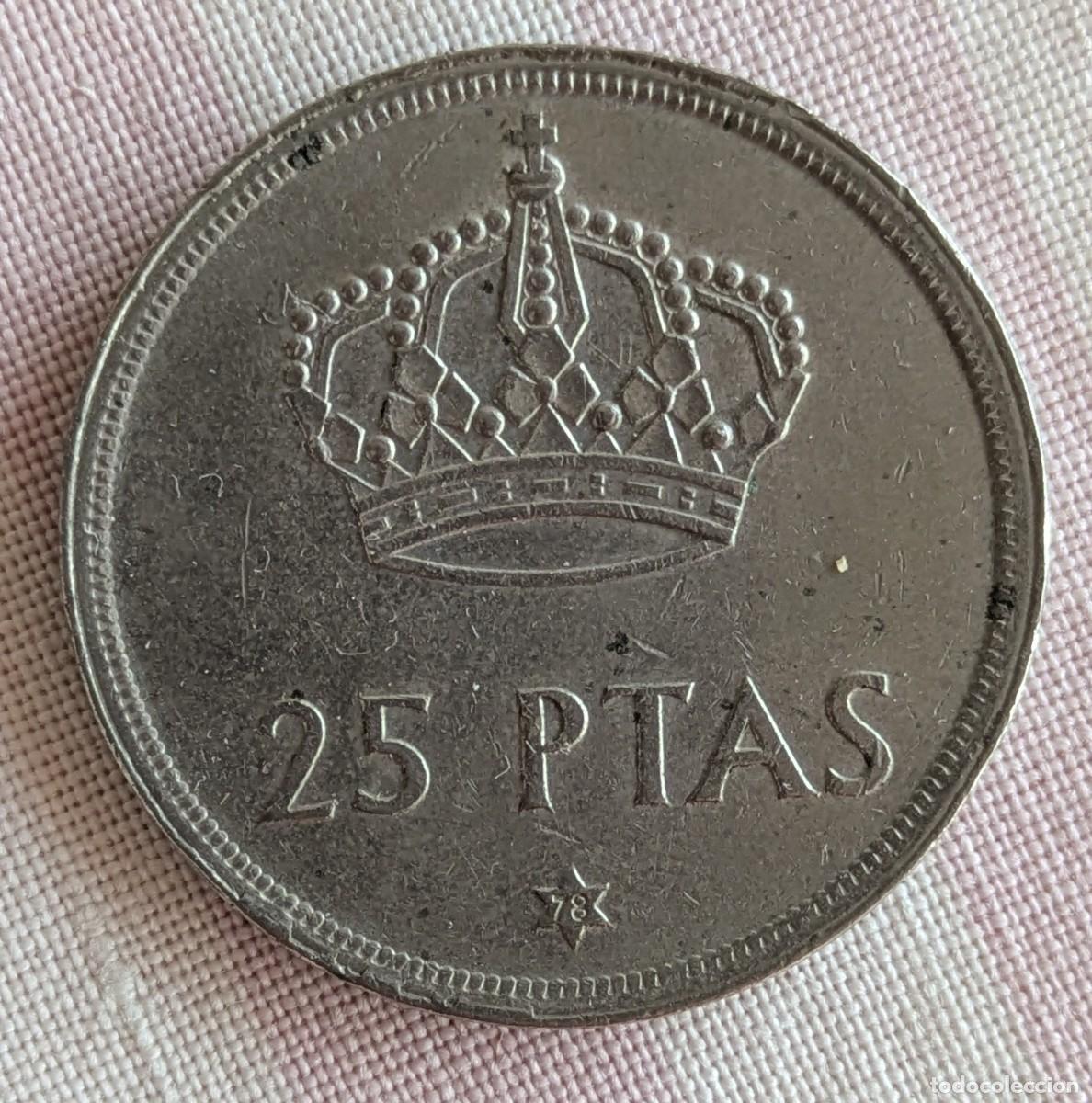 Monedas Juan Carlos I: Moneda 25 pesetas de 1975 Estrella 78 de Juan Carlos I