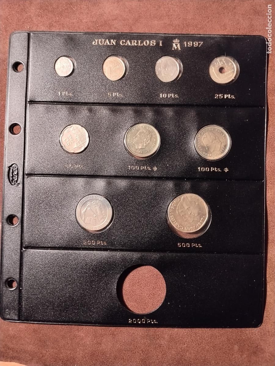 Monedas Juan Carlos I: Lote monedas Espa&ntilde;a 1997 &ndash; Juan Carlos I &ndash; Estuche original incompleto