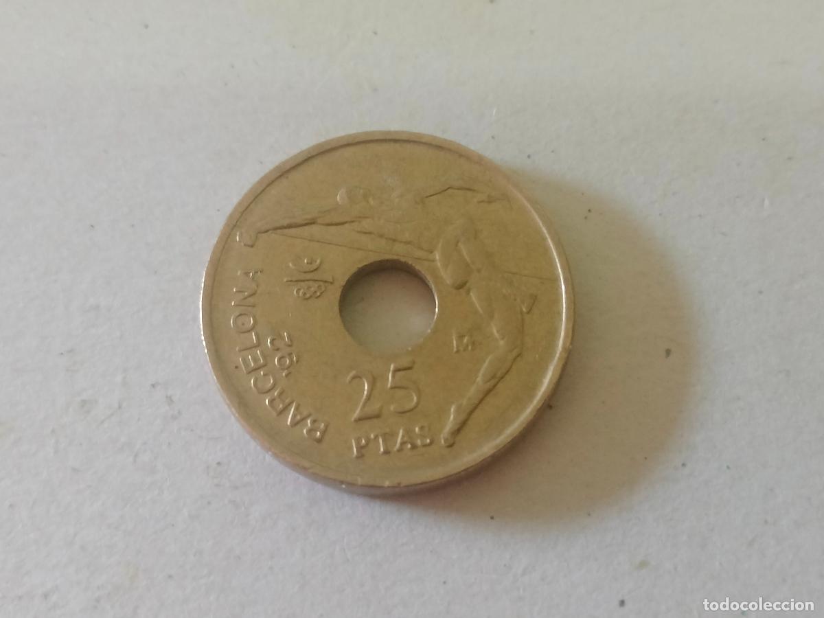 Monedas Juan Carlos I: MONEDA ESPA&Ntilde;A 25 PESETAS JUAN CARLOS I BARCELONA 92A&Ntilde;O 1991