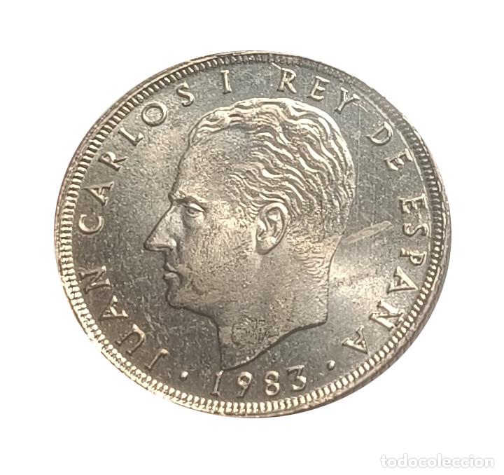 Monedas Juan Carlos I: 25 pesetas Juan Carlos I, 1983, sin circular, S/C encartonada