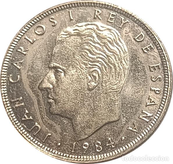 Monedas Juan Carlos I: 25 pesetas Juan Carlos I, 1984, sin circular, S/C encartonada