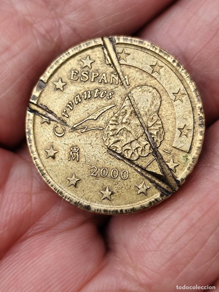 Monedas Juan Carlos I: 50 C&Eacute;NTIMOS ESPA&Ntilde;A A&Ntilde;O 2000 . &iquest;POSIBLE RROR DE IMPRESI&Oacute;N?