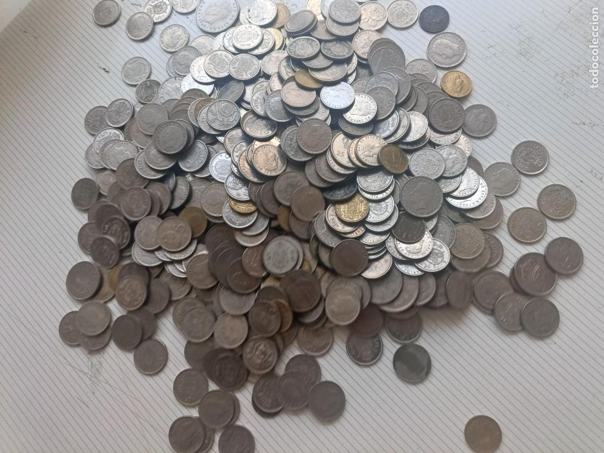Monedas Juan Carlos I: M&aacute;s de 3 kilos de monedas de Juan Carlos I