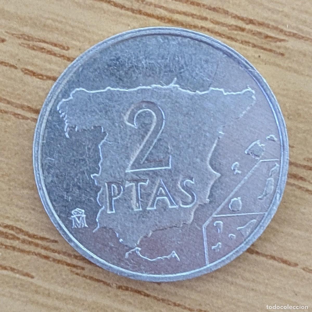 Monedas Juan Carlos I: Moneda 2 pesetas Juan Carlos I 1984
