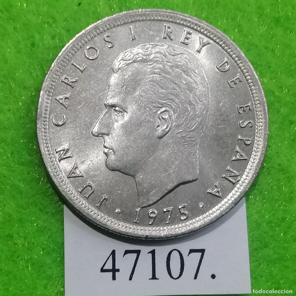 Monedas Juan Carlos I: Espa&ntilde;a 5 pesetas 1975 76, Juan Carlos I, 1⁰