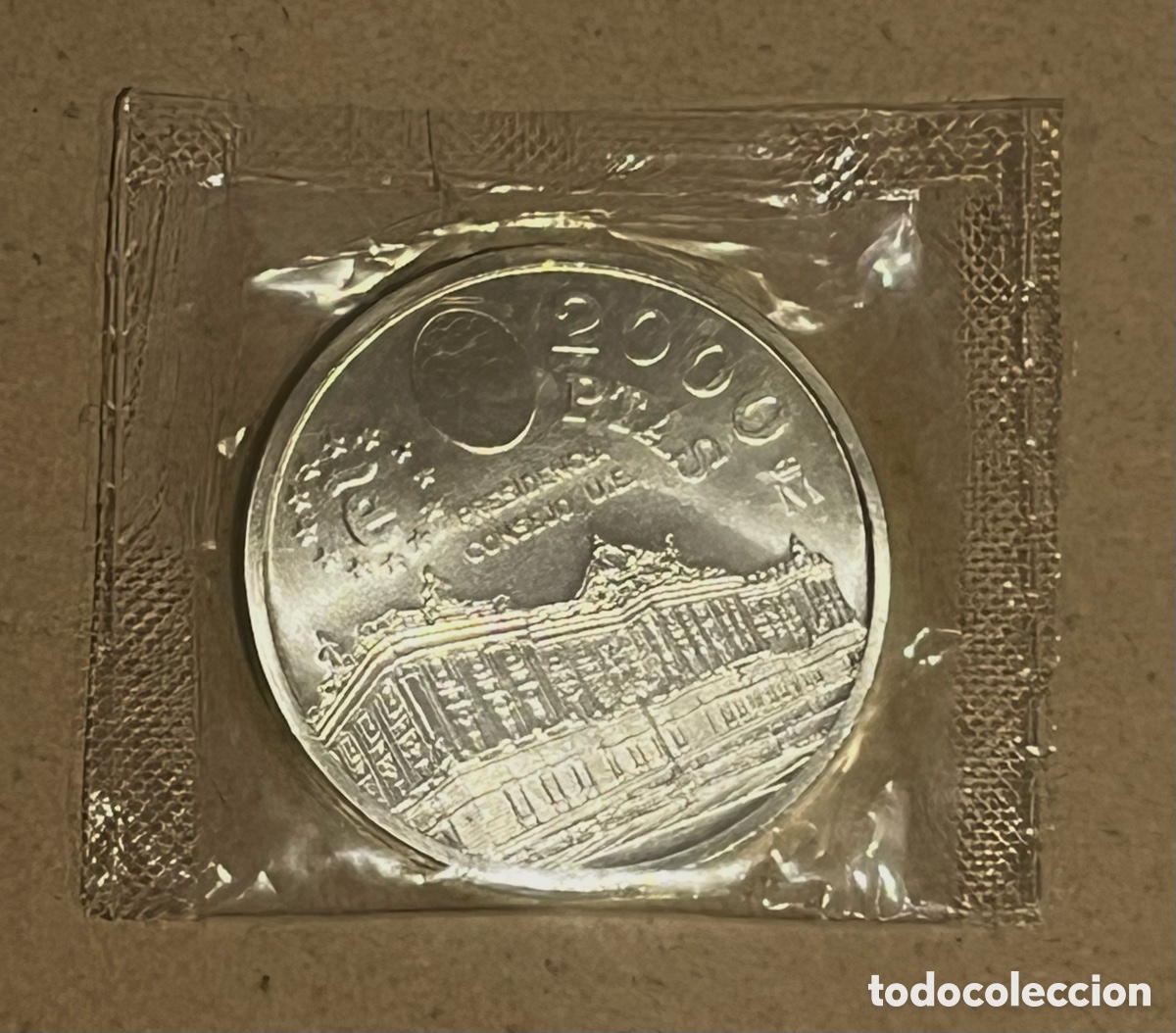 Monedas Juan Carlos I: MONEDA 2000 PESETAS - A&Ntilde;O 1995 - PRESIDENCIA CONSEJO U.E. - PLATA
