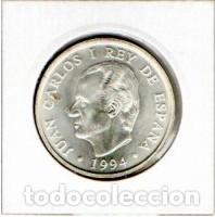 Monedas Juan Carlos I: ESPA&Ntilde;A 1995, 2000 PESETAS, PRESIDENCIA UE, AG, SC, 2 FOTOS