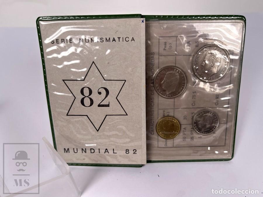 Monedas Juan Carlos I: Cartera Serie Numism&aacute;tica Mundial 82 - Juan Carlos I 1980 Estrella 82 - FNMT