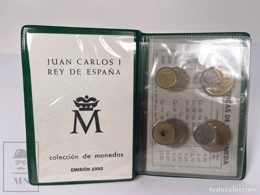 Monedas Juan Carlos I: Cartera Pesetas Serie Numism&aacute;tica - Juan Carlos I 1993 8 Valores - FNMT