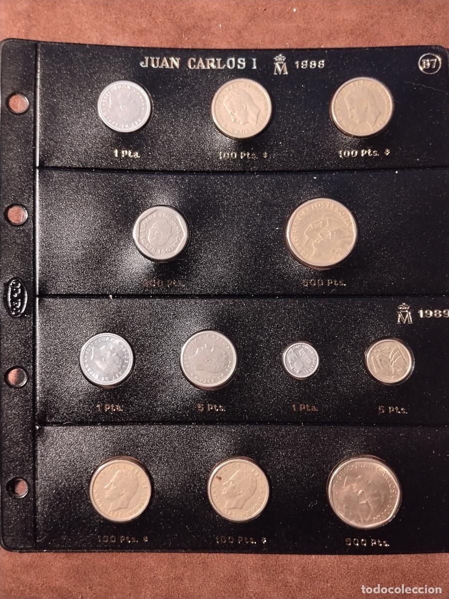 Monedas Juan Carlos I: Lote de monedas de peseta &ndash; Juan Carlos I (1988&ndash;1989) &ndash; Colecci&oacute;n completa