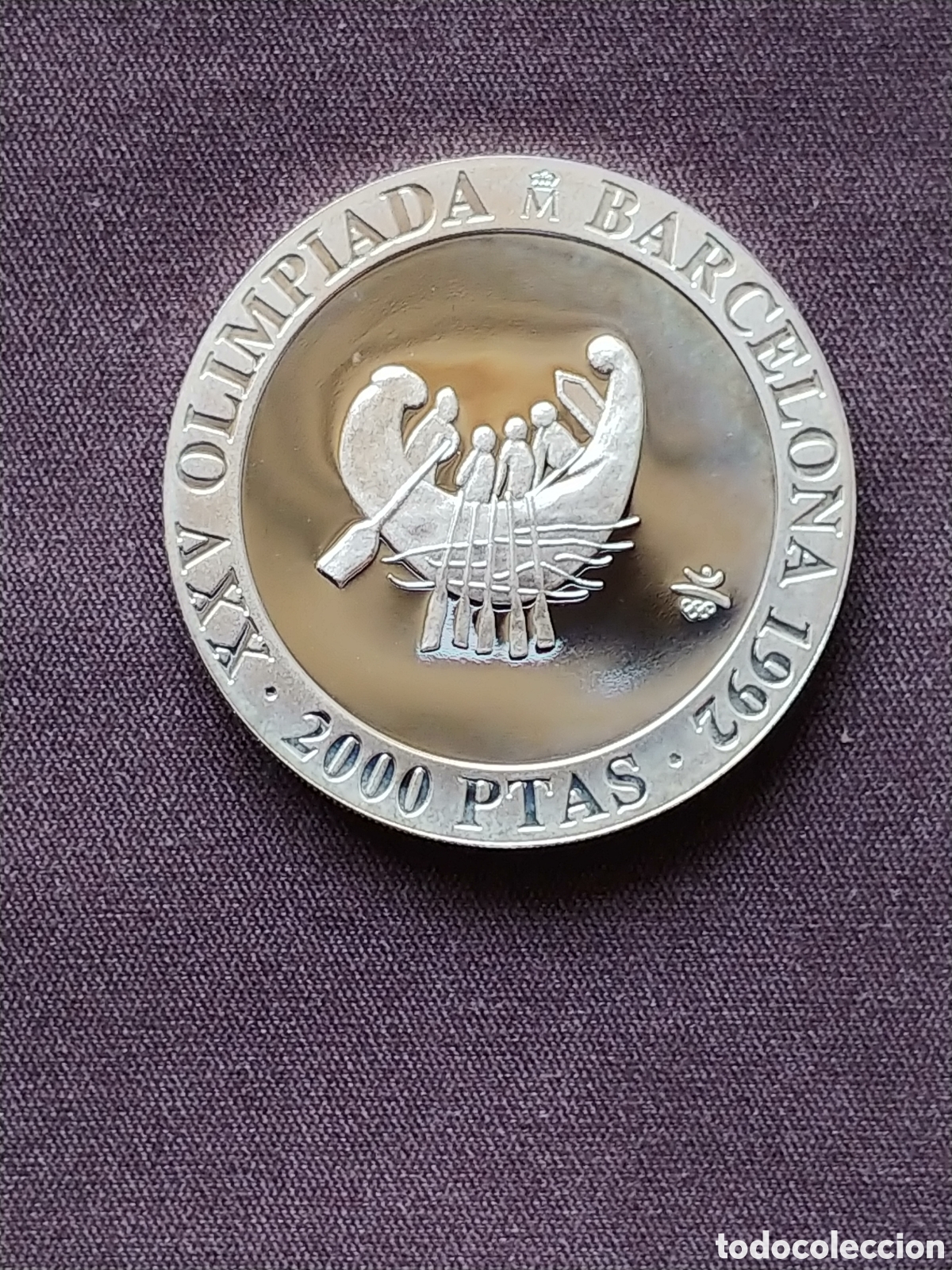 Monedas Juan Carlos I: Espa&ntilde;a, 2000 Pesetas 1990, plata .925 mls., Proof