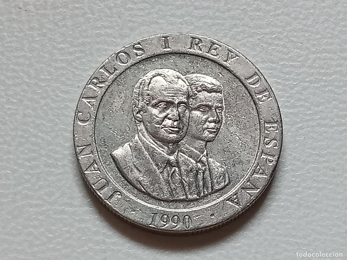 Monedas Juan Carlos I: JUAN CARLOS I 200 PESETAS 1990 CIBELES MBC+