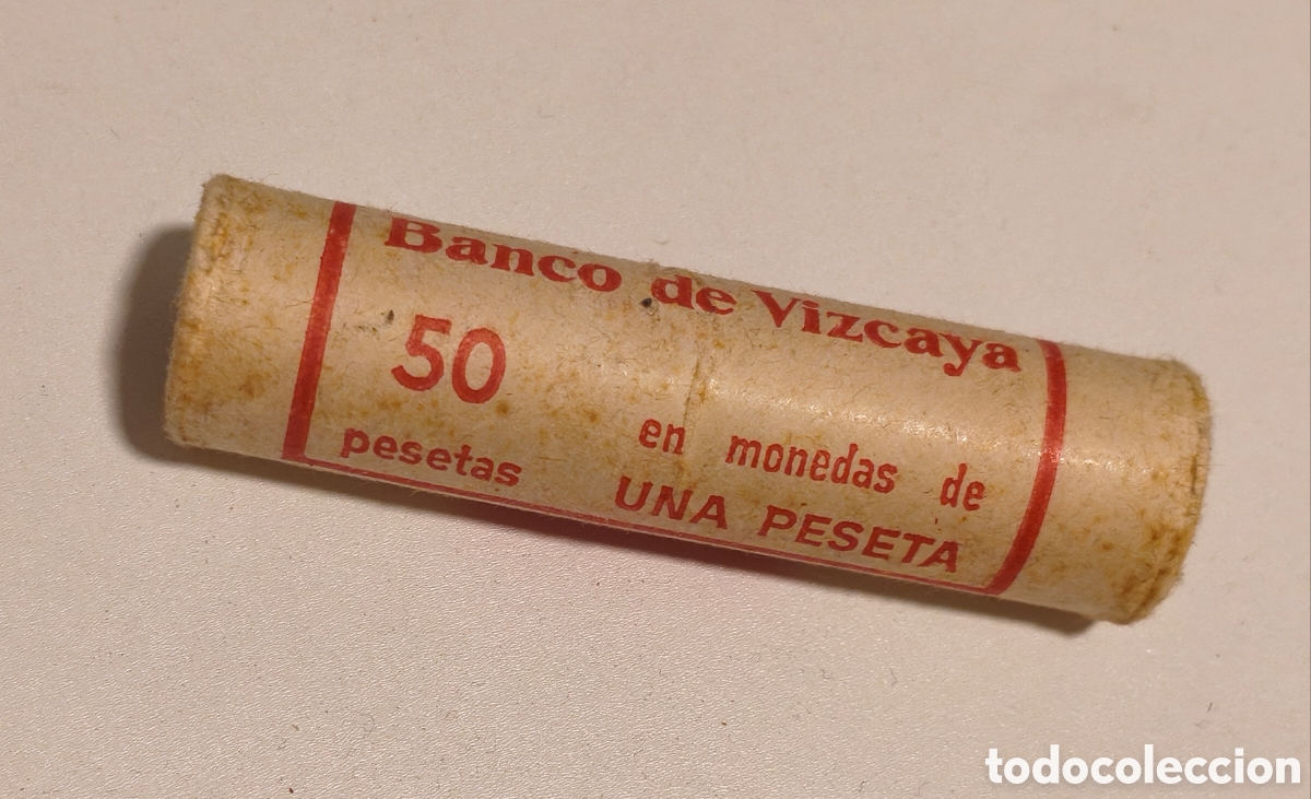 Monedas Juan Carlos I: CARTUCHO 50 MONEDAS DE 1 PESETA 1975 ESTRELLA 80 PRECINTADO