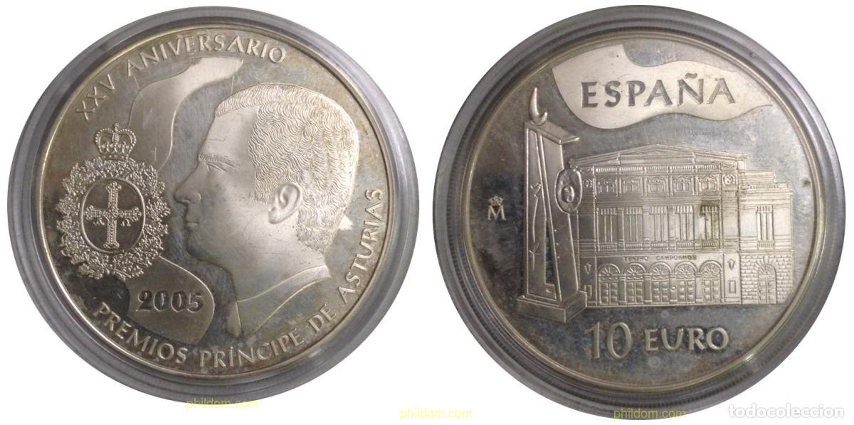 Monnaies Juan Carlos I: 1425 ESPA&Ntilde;A 2005 10&euro; SPAIN 2005 ANIVER.PREMIOS PRINCIPE DE ASTURIAS