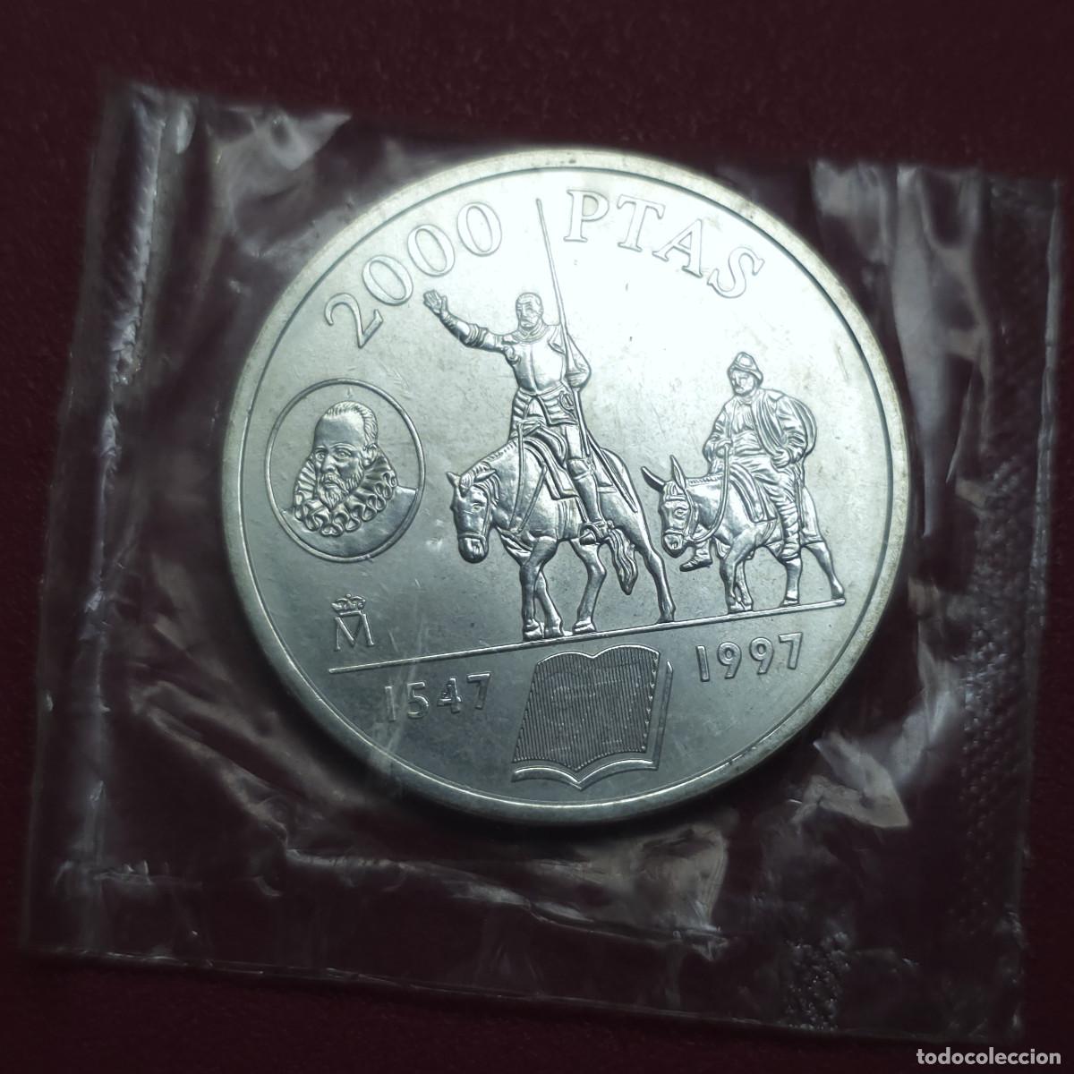 Monedas Juan Carlos I: MONEDA DE PLATA ESPA&Ntilde;A 2000 PESETAS 1997 JUAN CARLOS I (DON QUIJOTE) SC