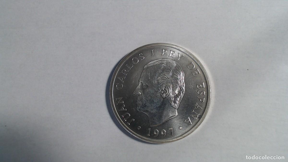 Monedas Juan Carlos I: Moneda 2000 Pesetas Plata Juan Carlos I 1997. Quijote. Sin circular