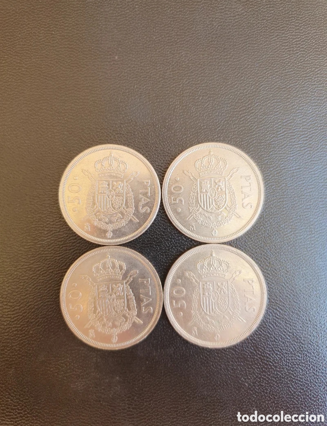 Monedas Juan Carlos I: 4 Monedas de 50 pesetas de Espa&ntilde;a (1982/1983)