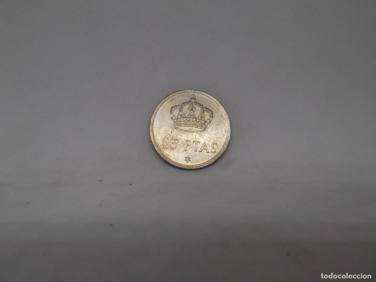 Monedas Juan Carlos I: Moneda de Juan Carlos I de 1975. Estrella 78. 25 pesetas