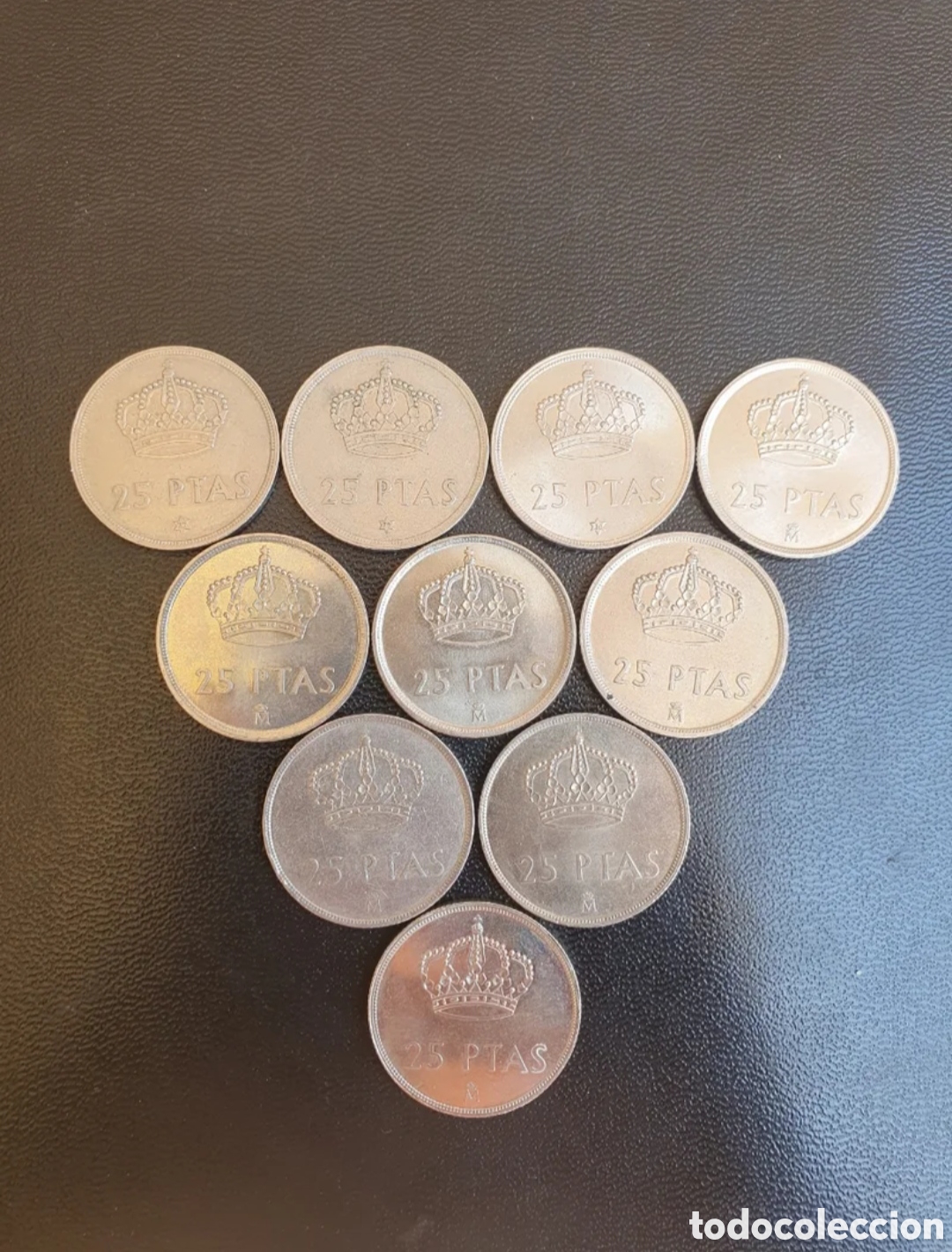 Monedas Juan Carlos I: 10 Monedas de 25 PESTESAS (1975/1982/1983/1984)