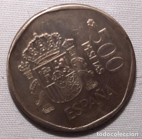 Monedas Juan Carlos I: Espa&ntilde;a 500 Pesetas 1988 Juan Carlos I y Sof&iacute;a - Moneda circulada