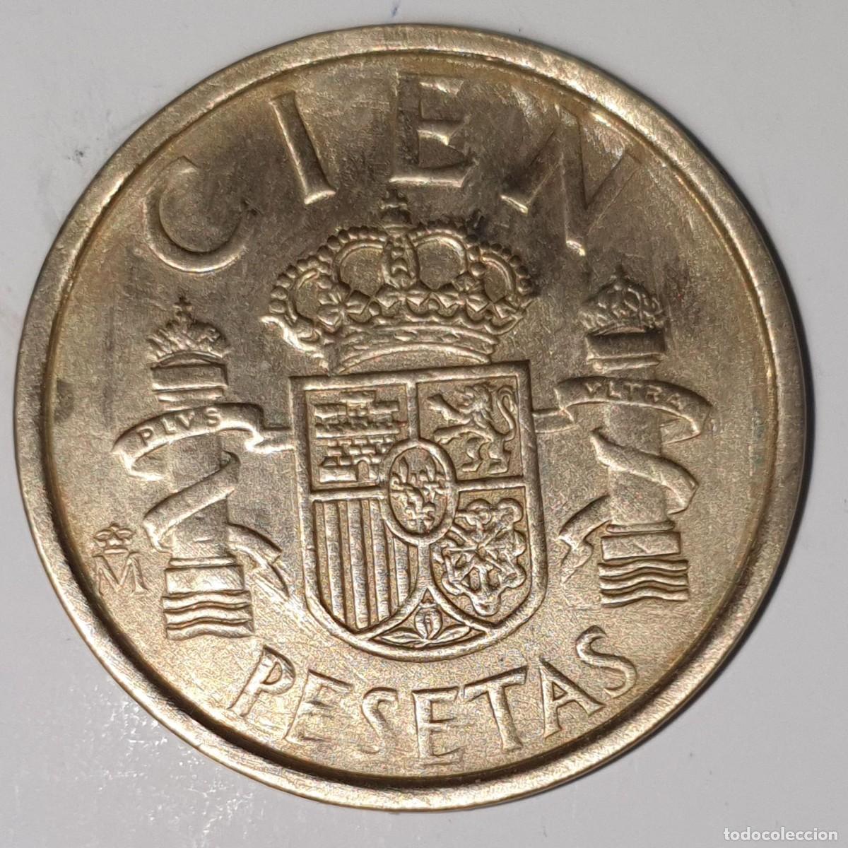 Monedas Juan Carlos I: Espa&ntilde;a 100 Pesetas 1986 Juan Carlos I Variante Flor de Lis hacia la Cara
