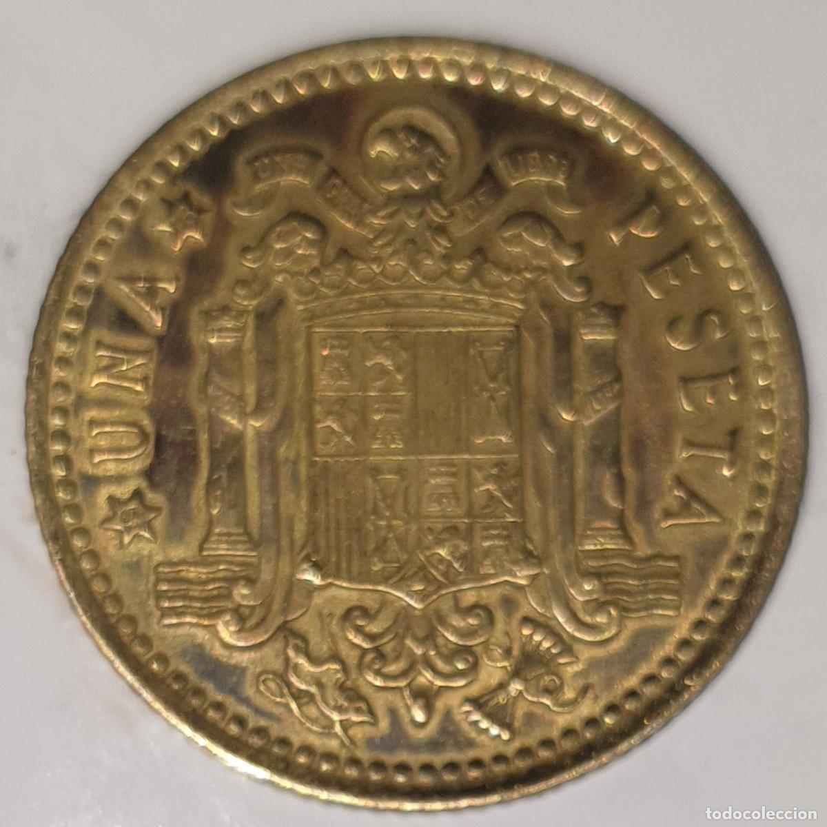 Monedas Juan Carlos I: Espa&ntilde;a 1 Peseta 1975 (80) Juan Carlos I &ndash; Estrella 80
