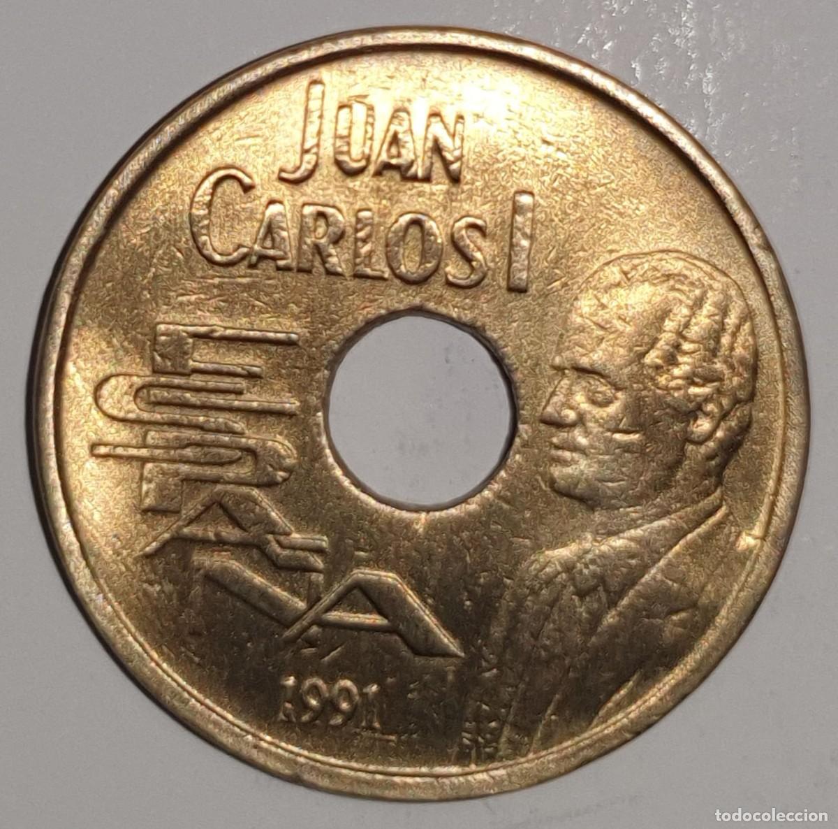Monedas Juan Carlos I: Espa&ntilde;a 25 Pesetas 1992 Juan Carlos I &ndash; Juegos Ol&iacute;mpicos Barcelona 92