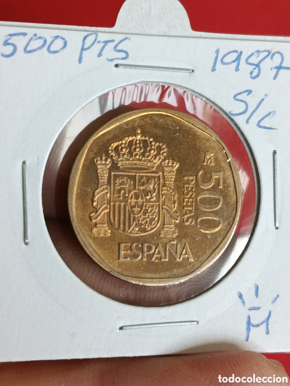 Monedas Juan Carlos I: JUAN CARLOS I. 500 PESETAS DE 1987. S/C.